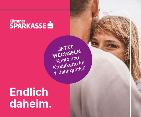 Kärntner Sparkasse. Jetzt Konto wechseln und Kreditkarte im 1. Jahr gratis!